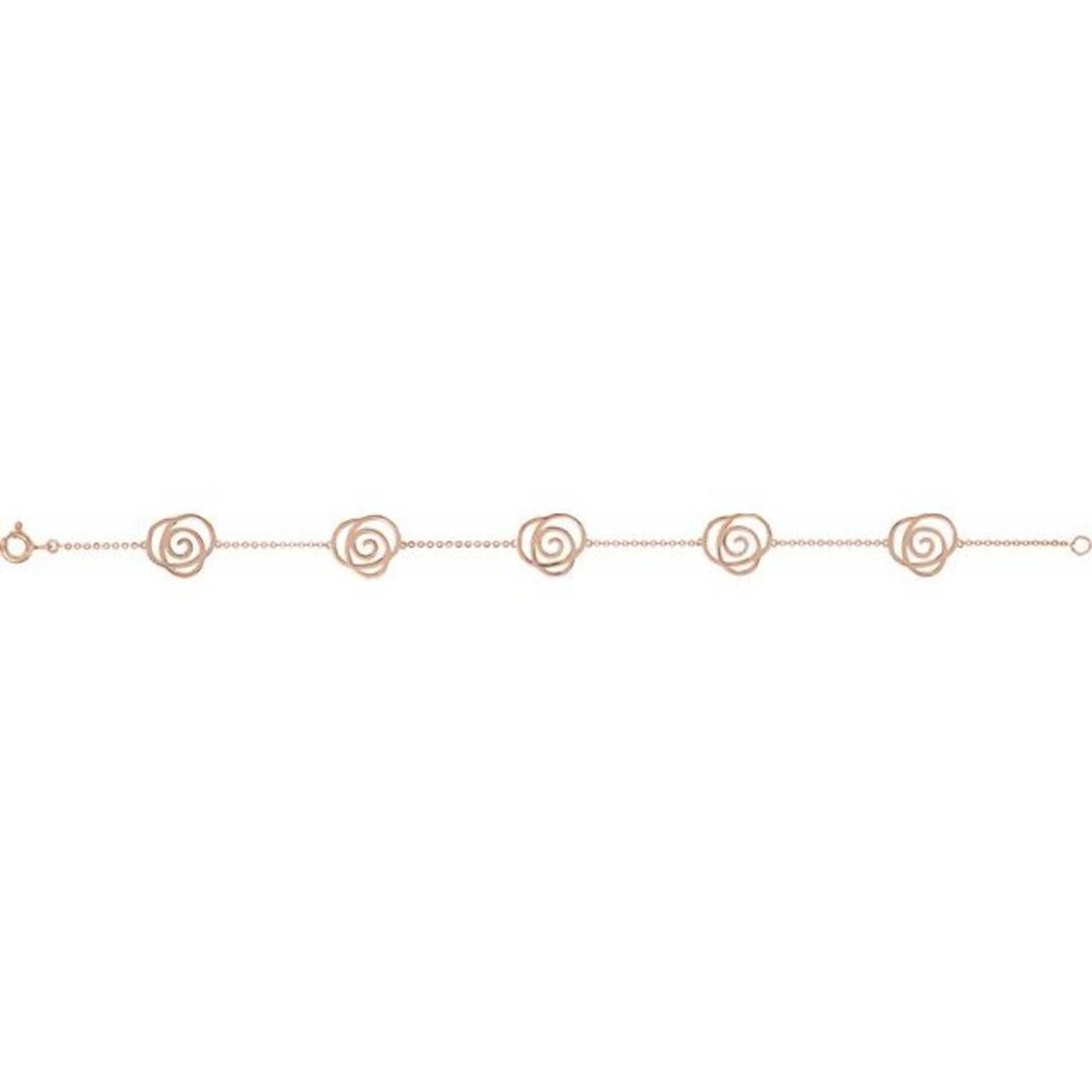 14K Rose Gold Floral-Inspired Bracelet