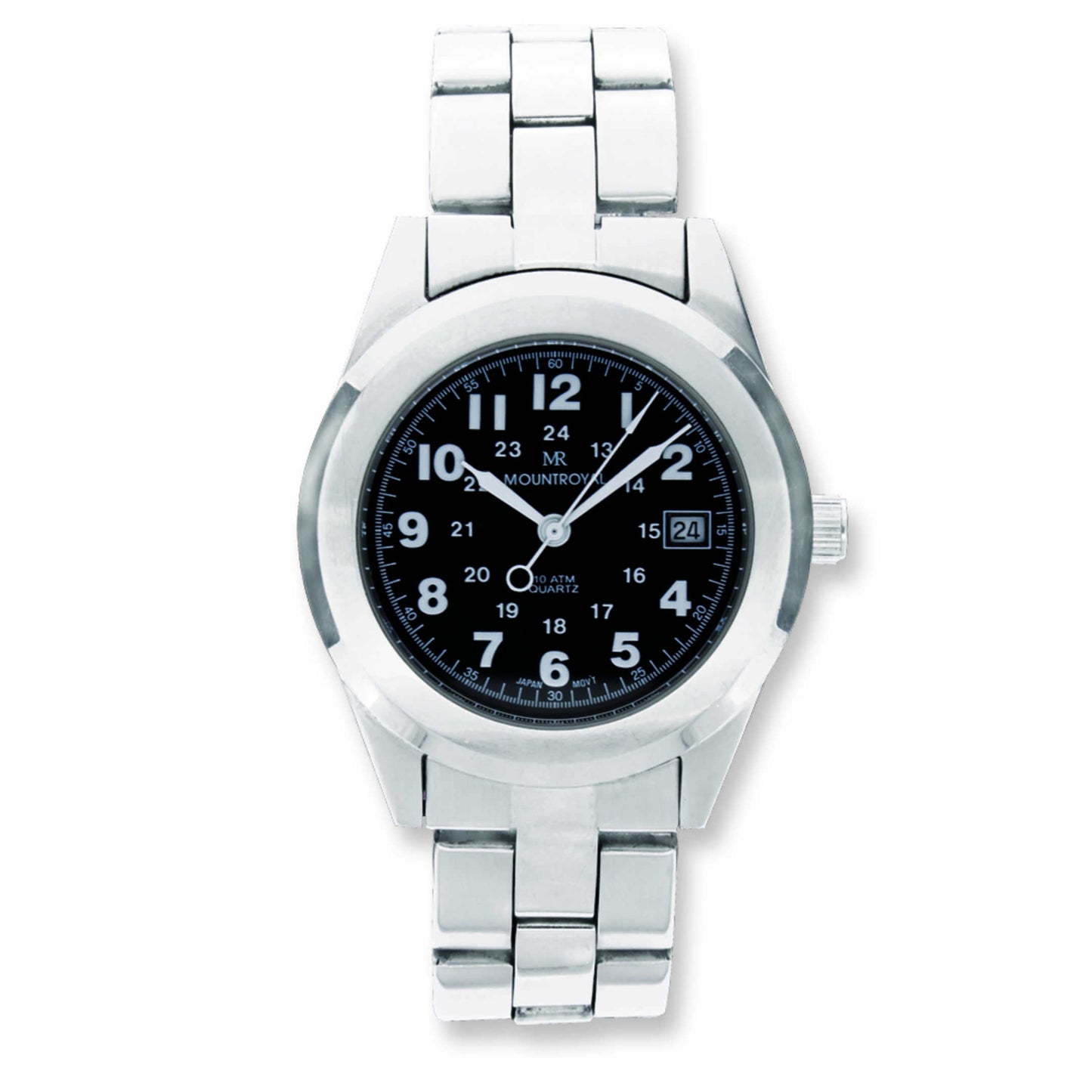 MountRoyal Stainless Steel Black Dial Sports Watch