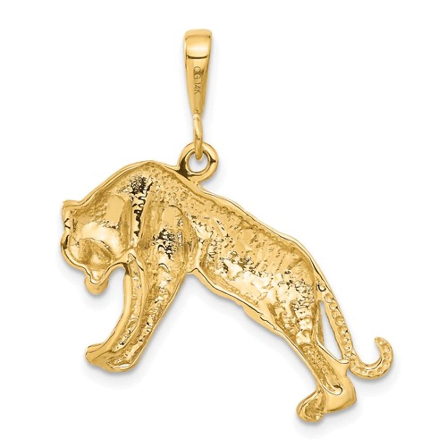 14K Yellow Gold Tiger Pendant