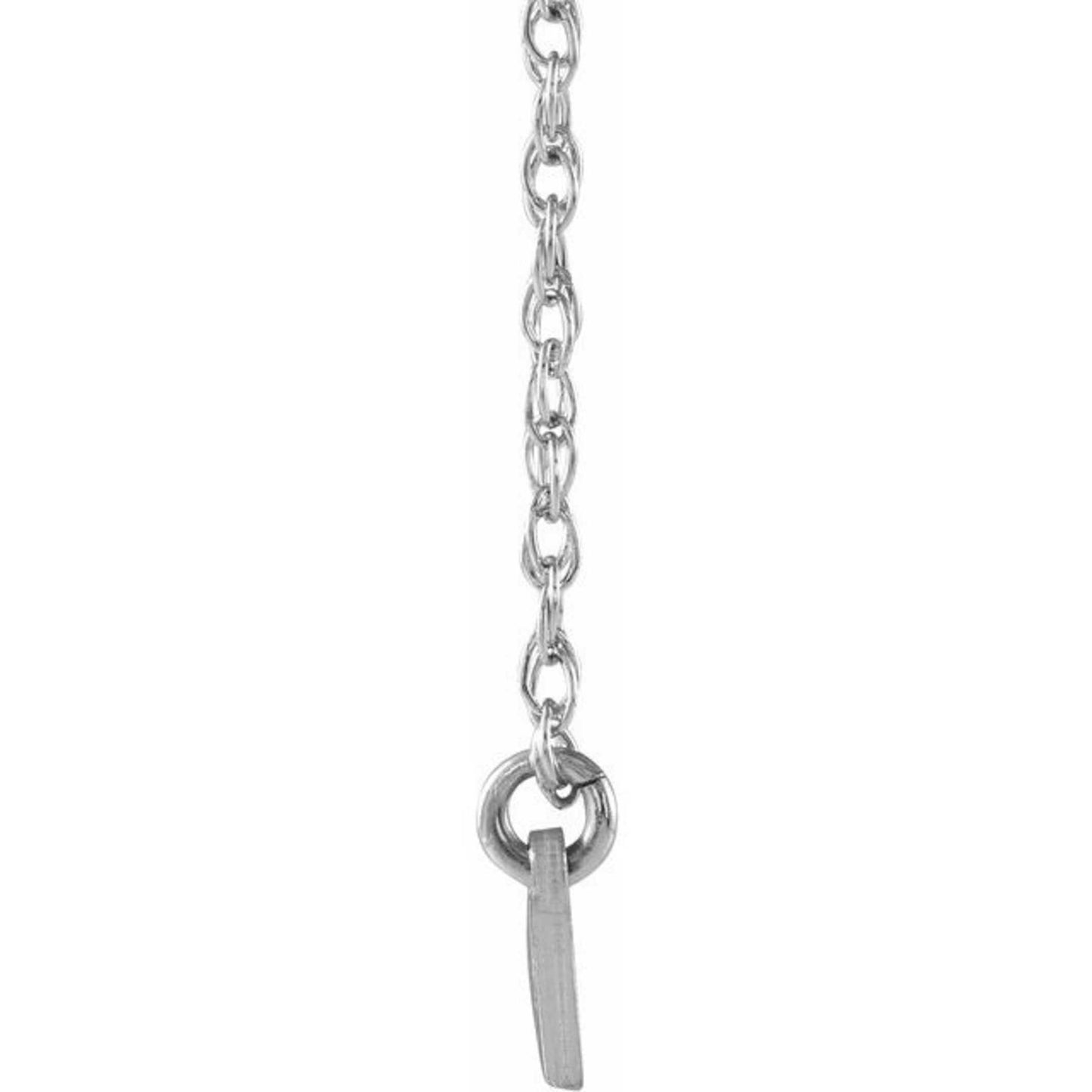14K Yellow, White, or Rose Gold and Diamond Couples Nameplate Necklace