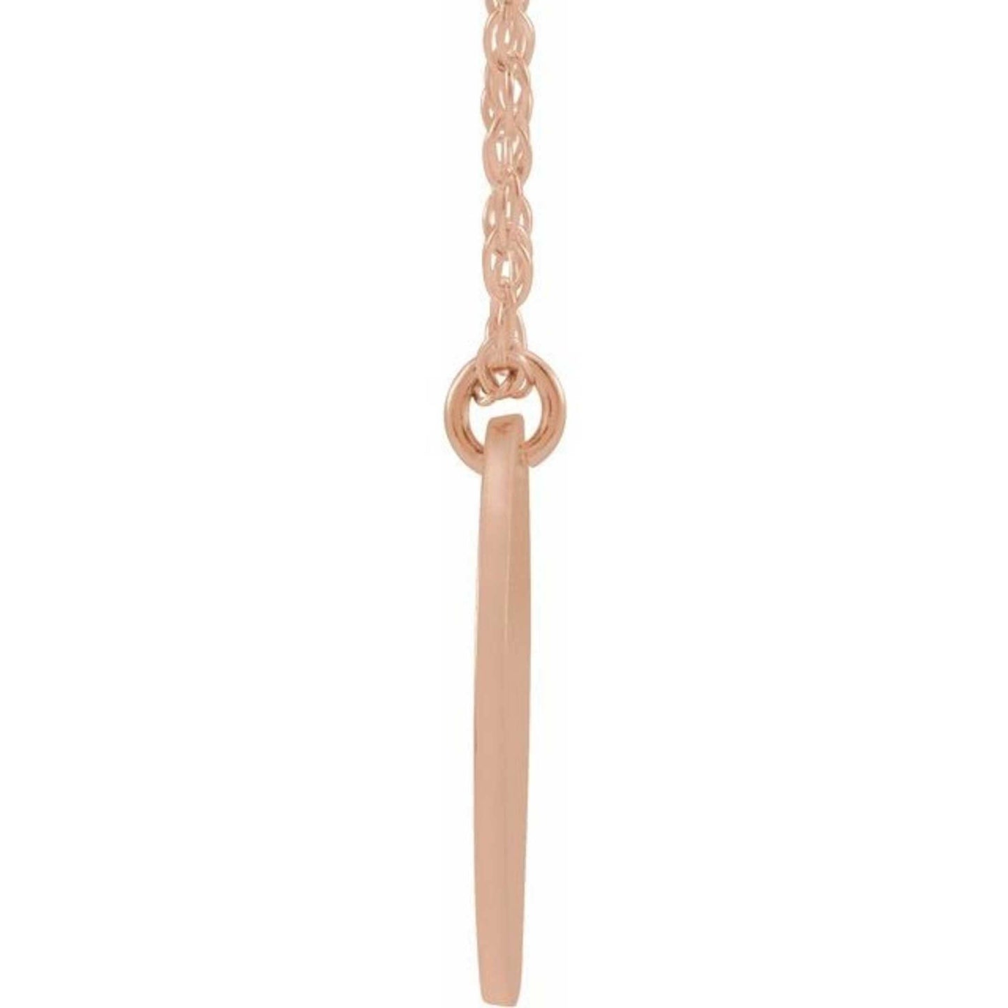 14K Yellow, White, or Rose Gold Personalized Couples Diamond Initial Necklace