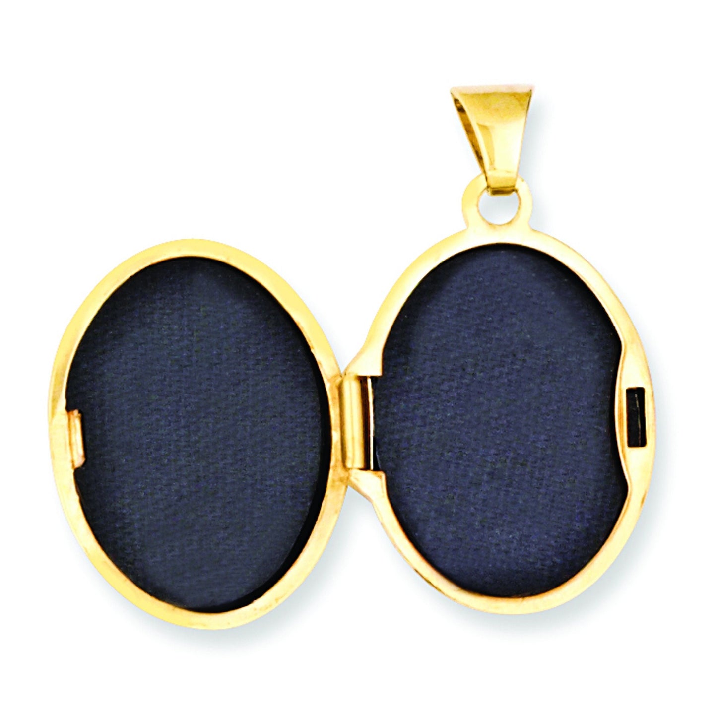 14K Yellow and White Gold Footprints Locket