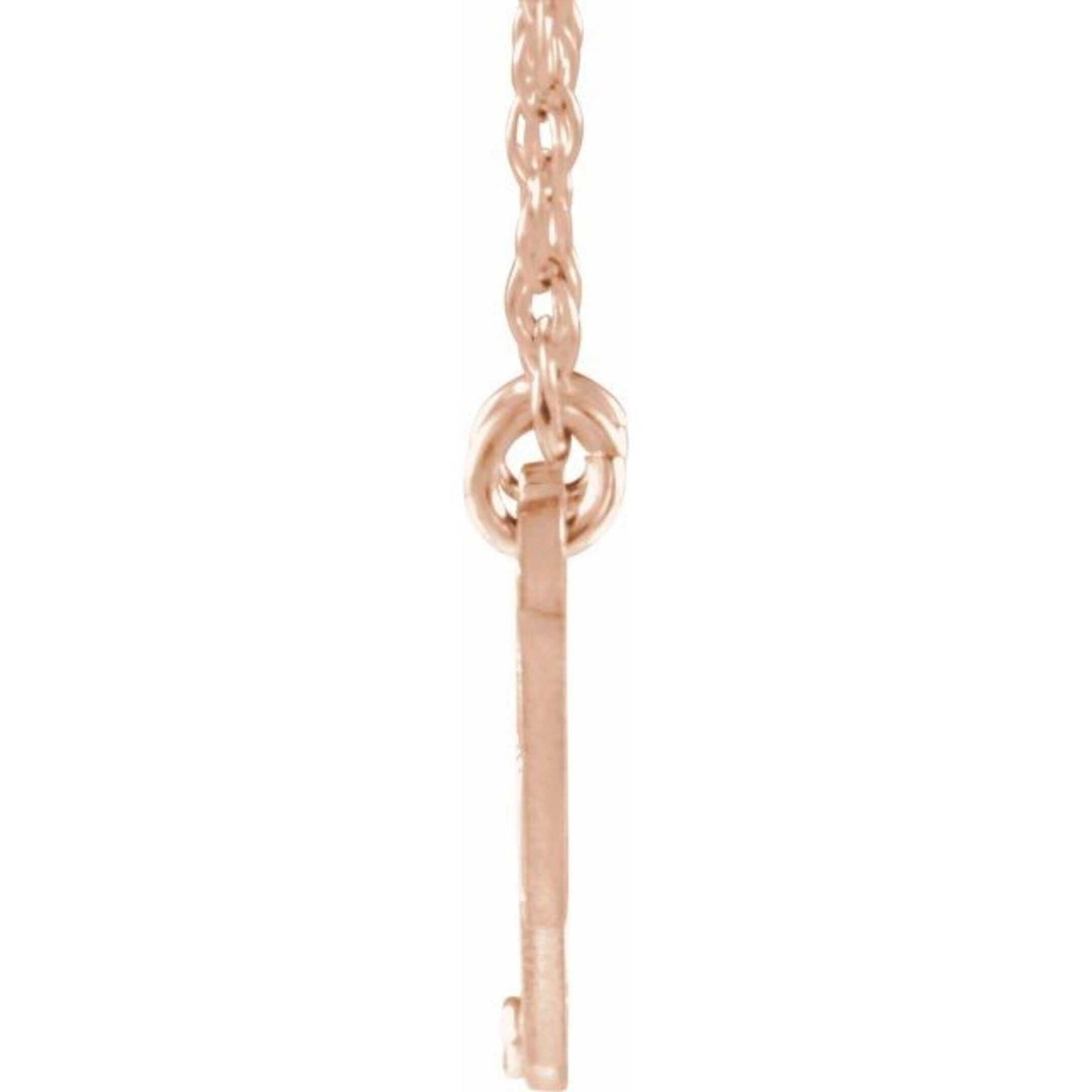14K Yellow, White, or Rose Gold and Diamond Infinity-Inspired Nameplate Necklace