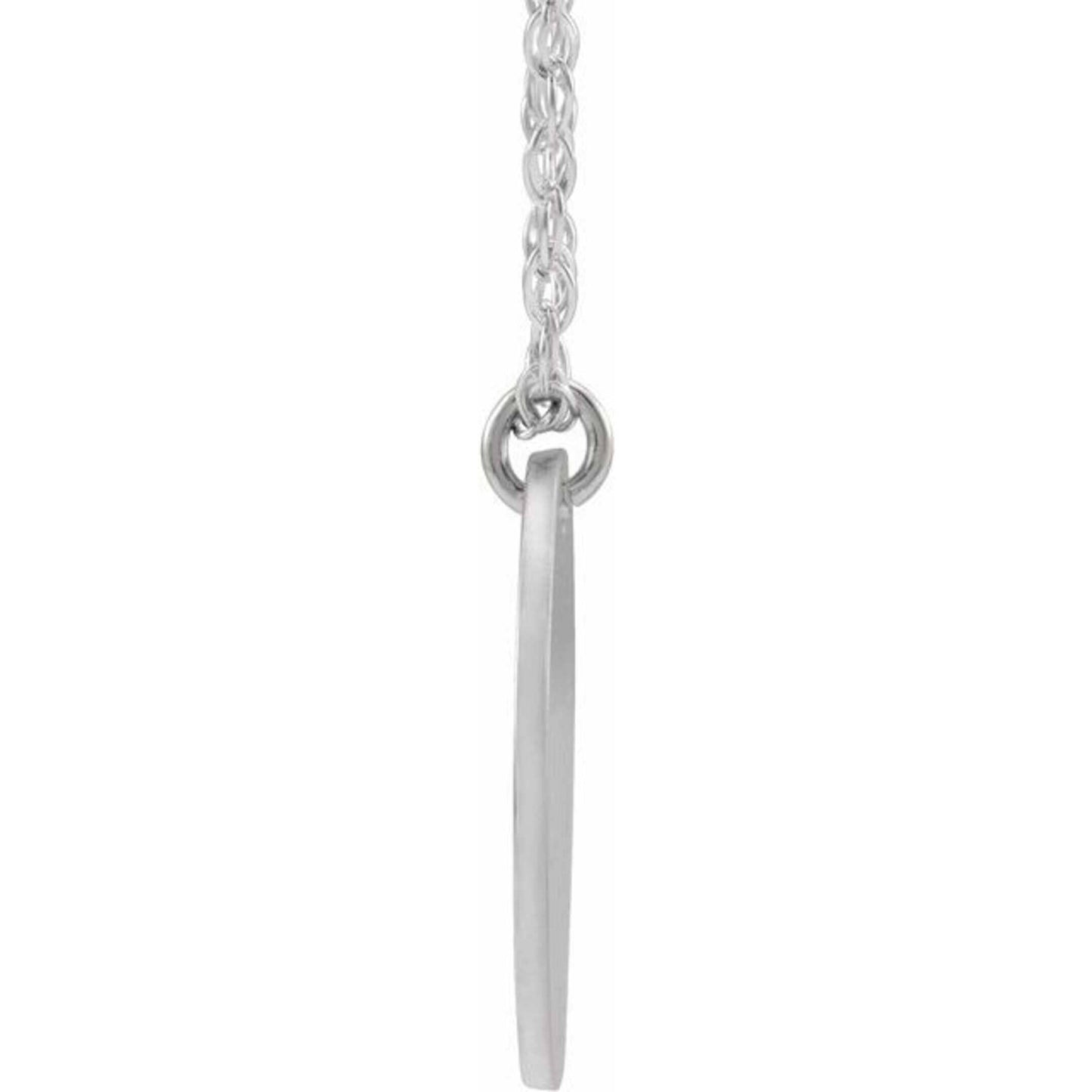 14K Yellow, White, or Rose Gold Personalized Couples Diamond Initial Necklace