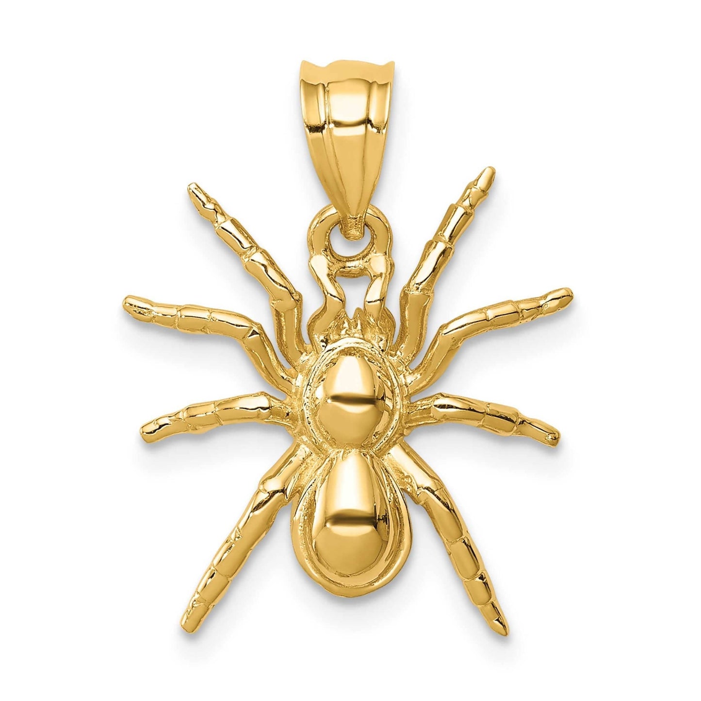 14K Yellow Gold Spider Pendant