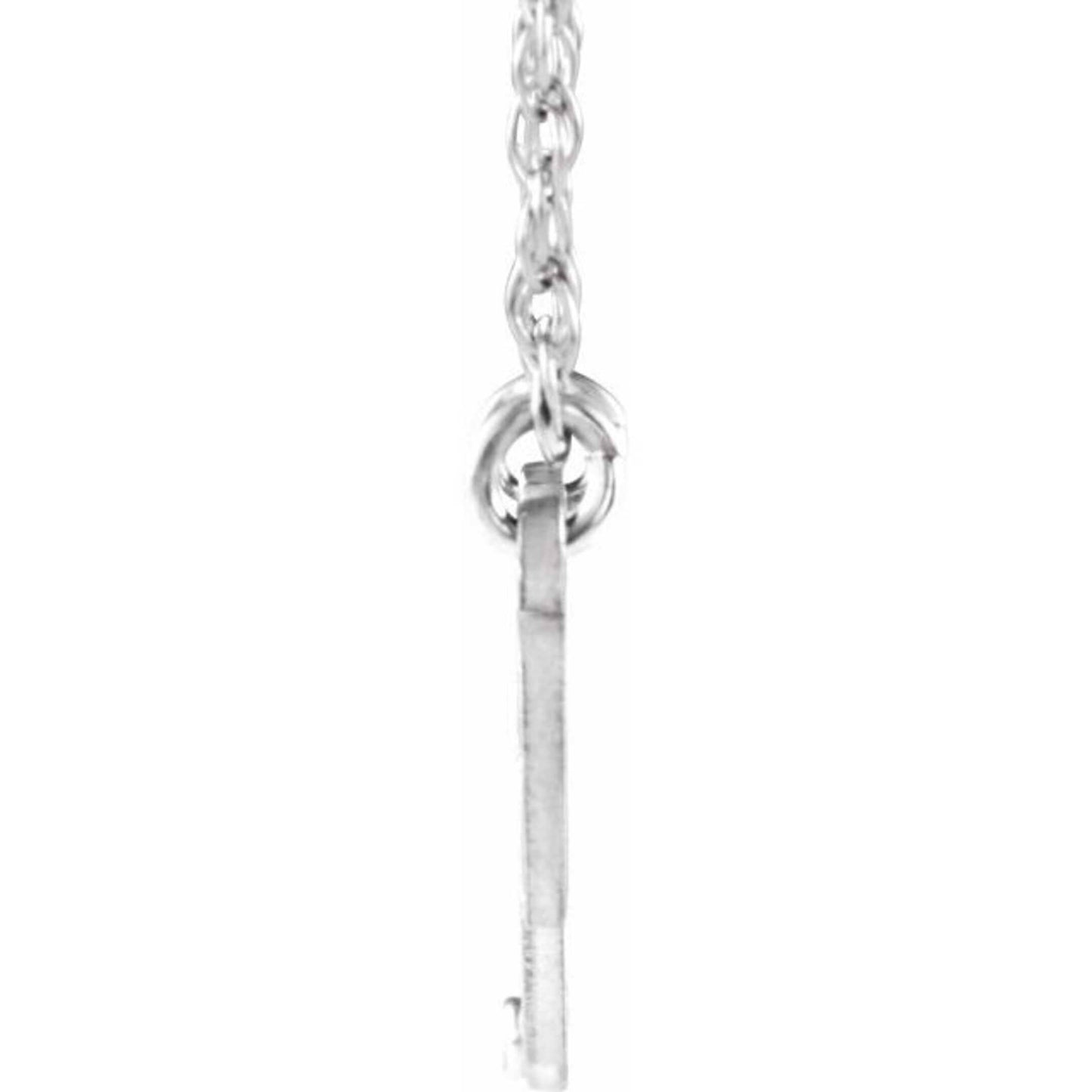 14K Yellow, White, or Rose Gold and Diamond Infinity-Inspired Nameplate Necklace
