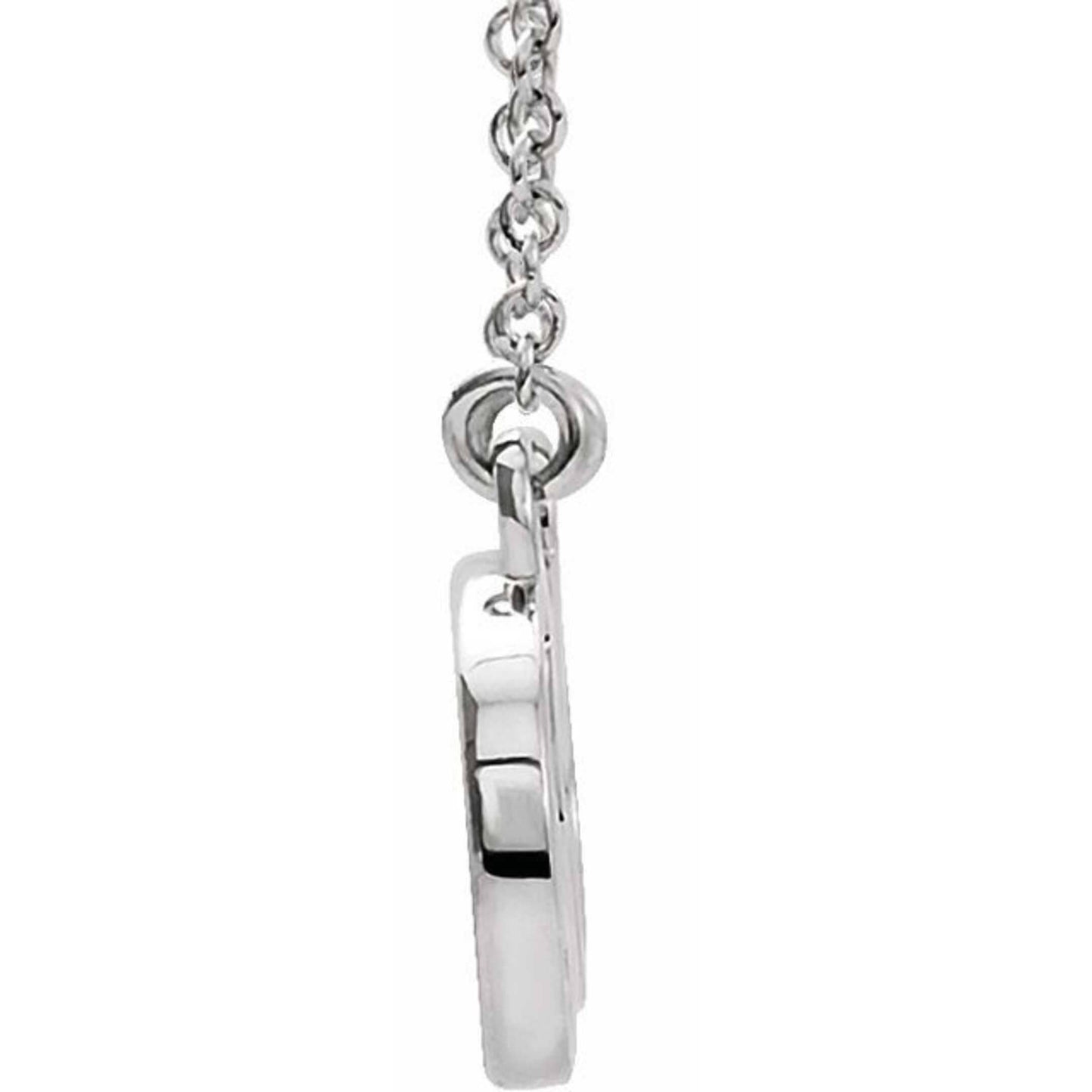 14K Yellow, White, or Rose Gold Infinity-Inspired Love Necklace