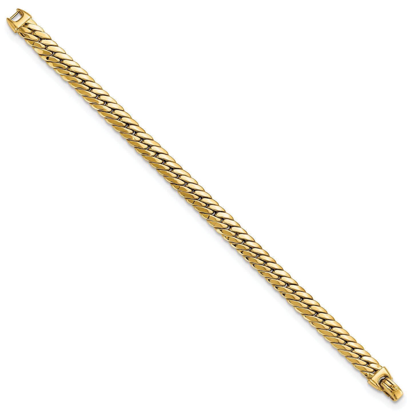 14K Yellow Gold Large Snake Chain 7.5" Bracelet